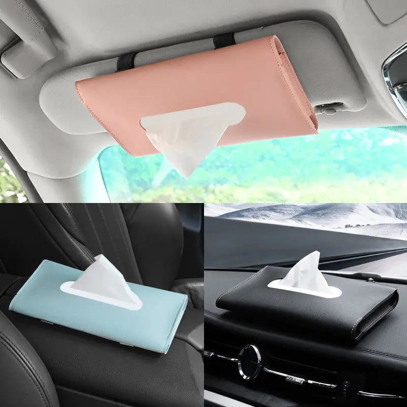 Car Sun Visor Tissue Box Holder