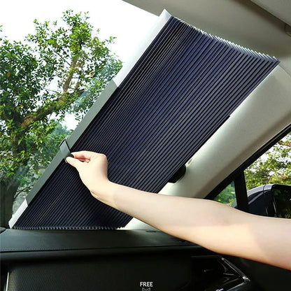 Retractable Car Windshield Sun Shade