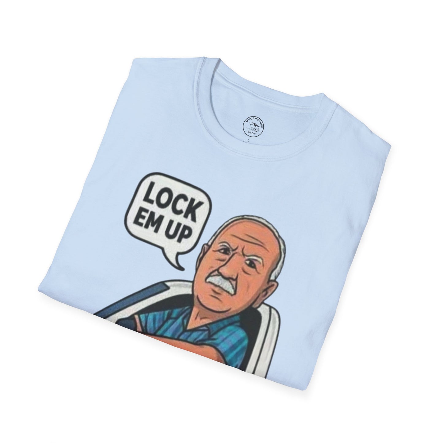 Lock Em Up Unisex Softstyle T-Shirt | Gildan 64000 Viral Meme Tee