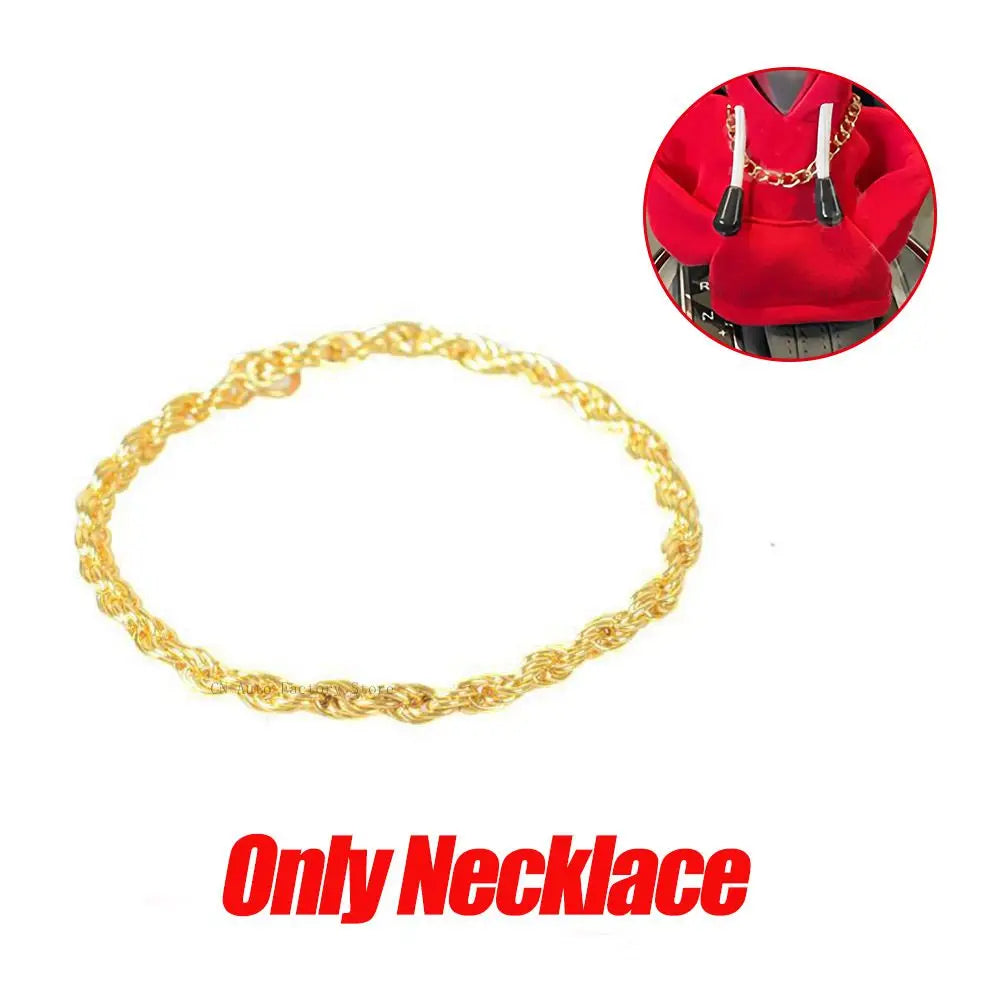 Gold necklace on a white background with 'Only Necklace' text.