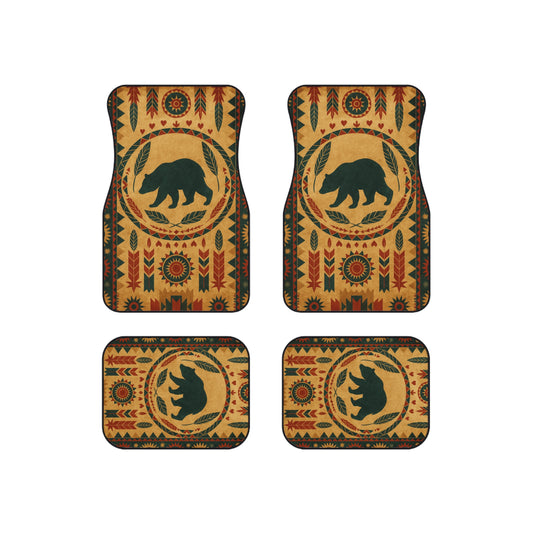 My Car Stuff 'Bear Valley' Native Custom Design Car Mats (4x Front & Rear)