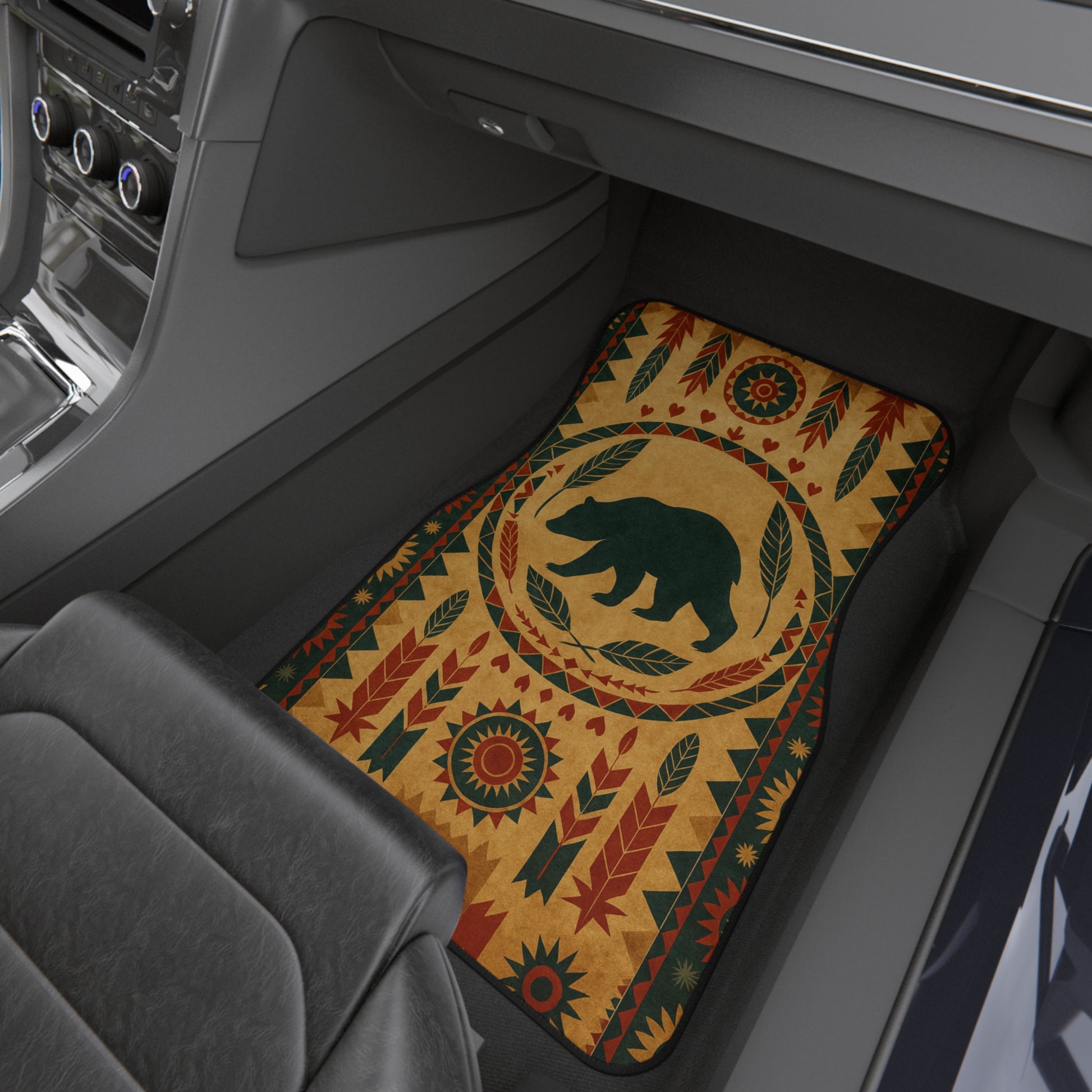My Car Stuff 'Bear Valley' Native Custom Design Car Mats (4x Front & Rear)