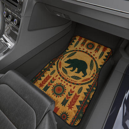 My Car Stuff 'Bear Valley' Native Custom Design Car Mats (4x Front & Rear)