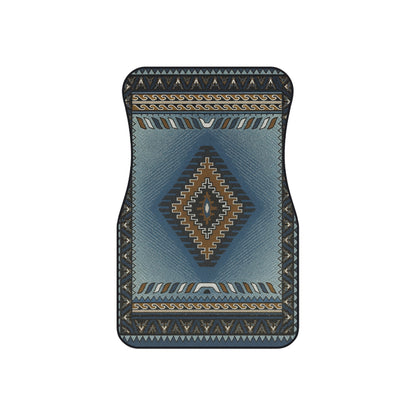 My Car Stuff 'Blue Wave' Native Custom Design Car Mats (4x Front & Rear)