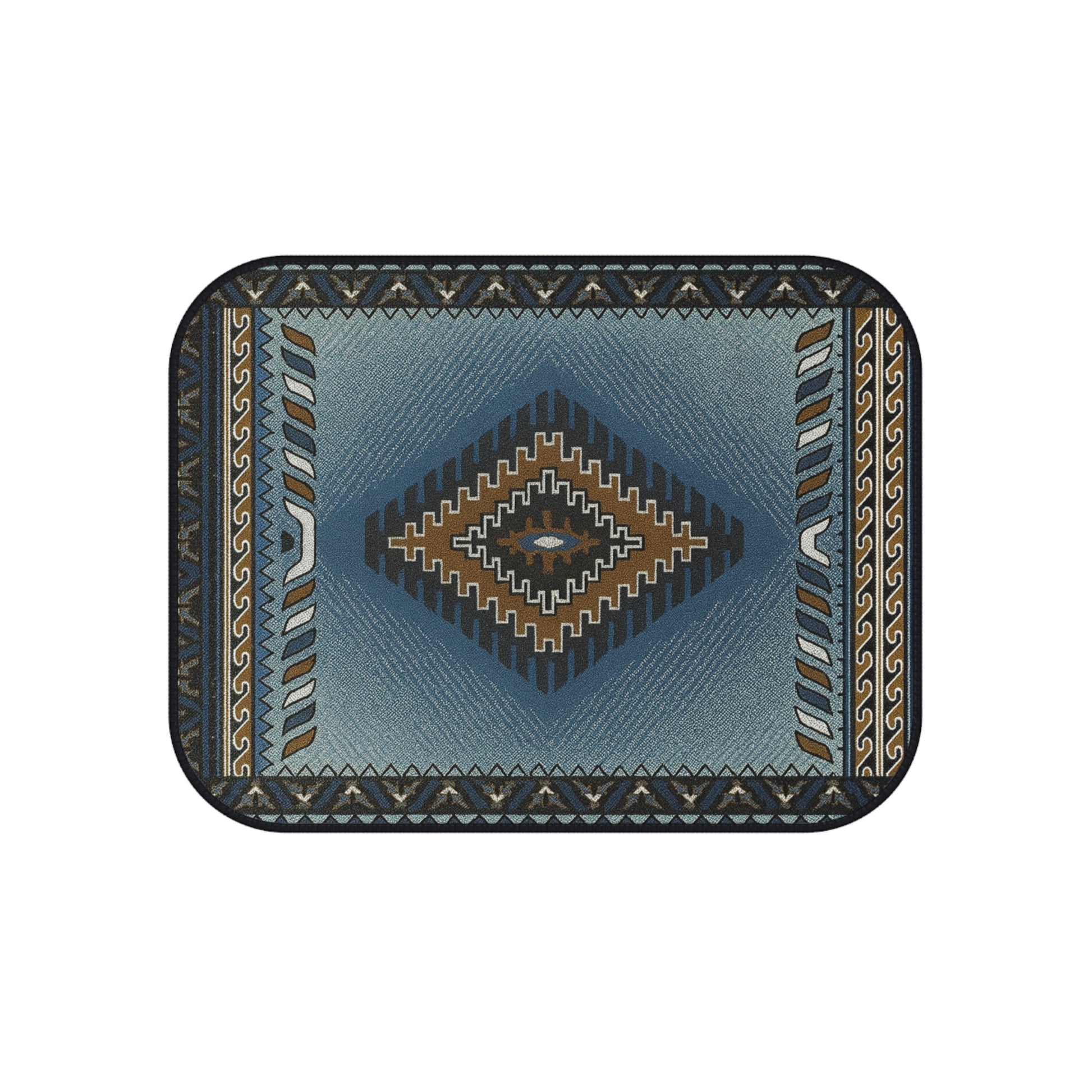 My Car Stuff 'Blue Wave' Native Custom Design Car Mats (4x Front & Rear)