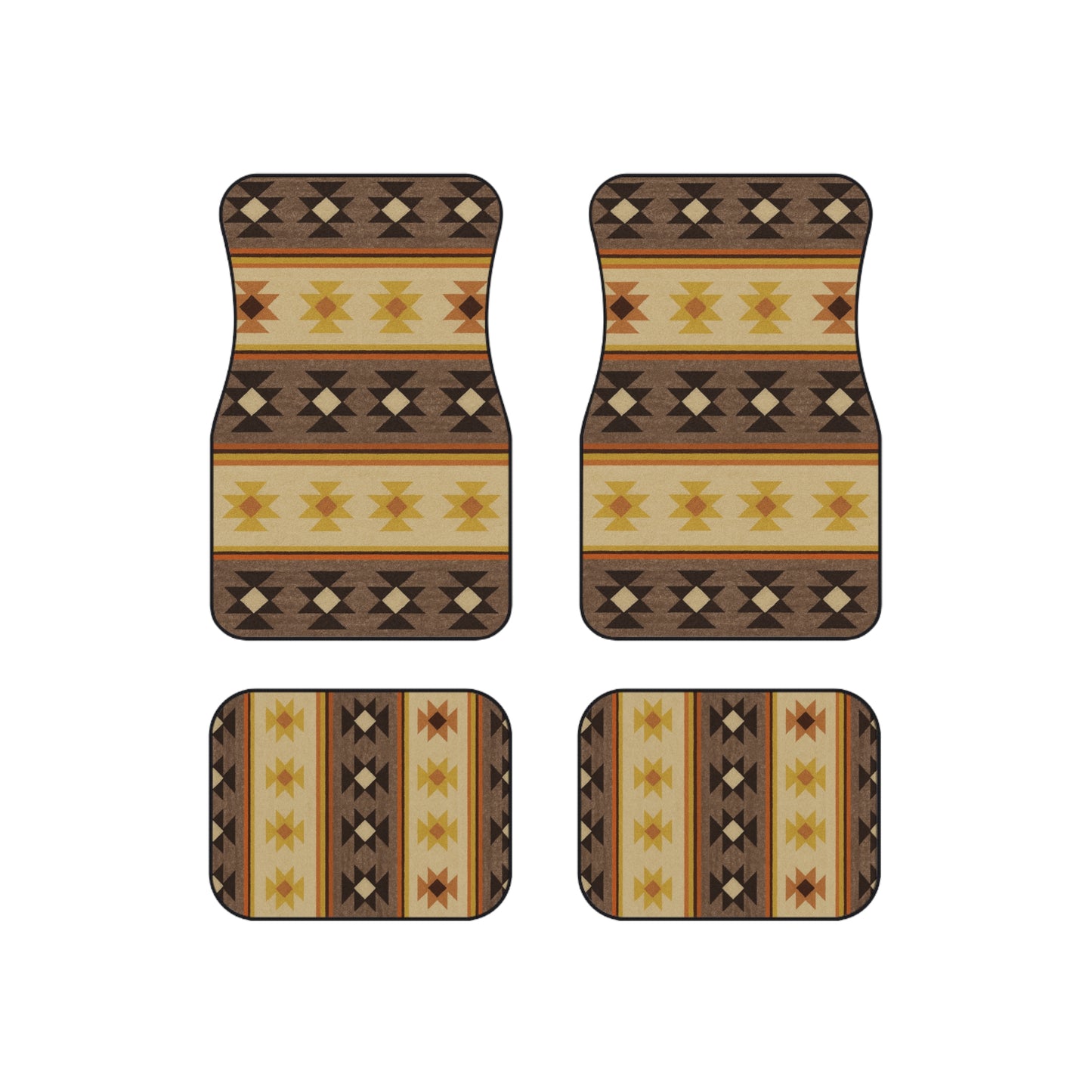 My Car Stuff 'Desert Star Mesa' Native Custom Design Car Mats (4x Front & Rear)