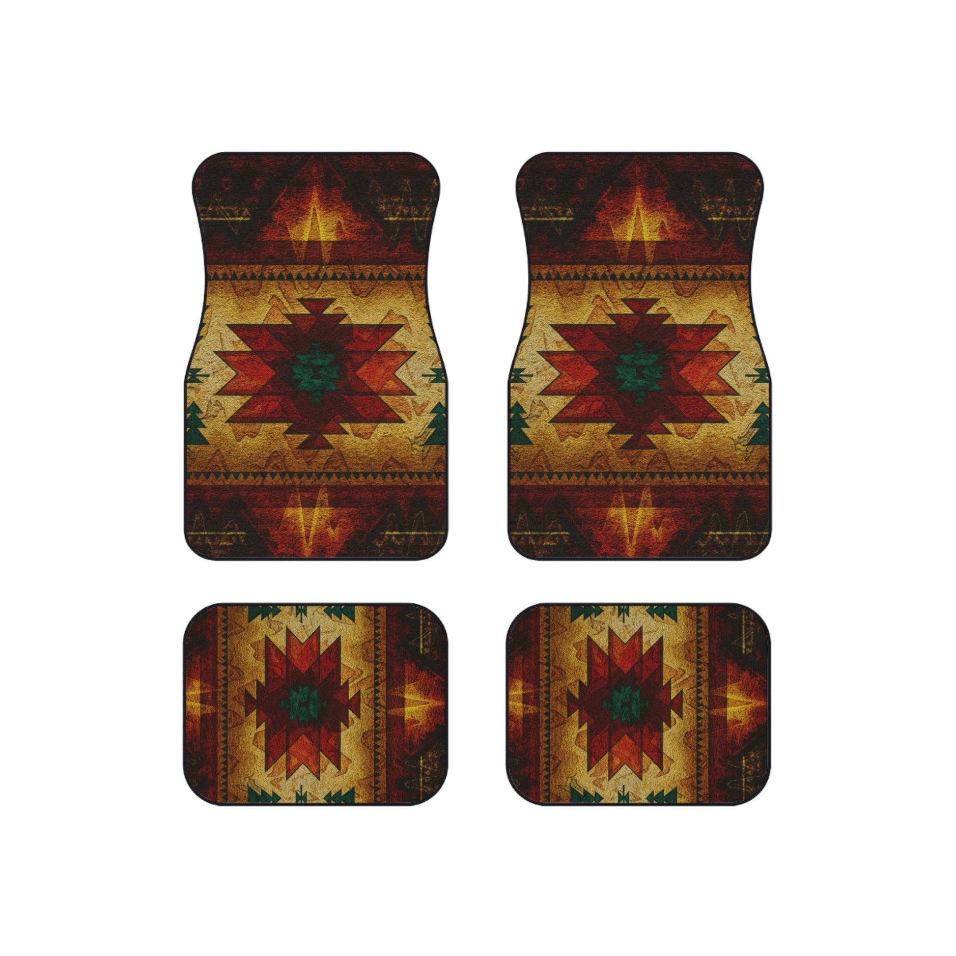 My Car Stuff 'Fire Spirit' Native Custom Design Car Mats (4x Front & Rear)