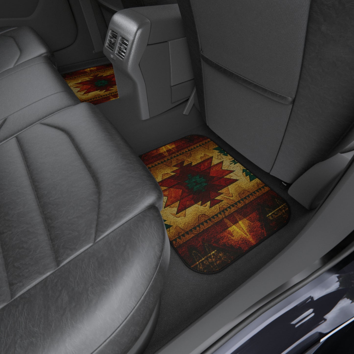 My Car Stuff 'Fire Spirit' Native Custom Design Car Mats (4x Front & Rear)