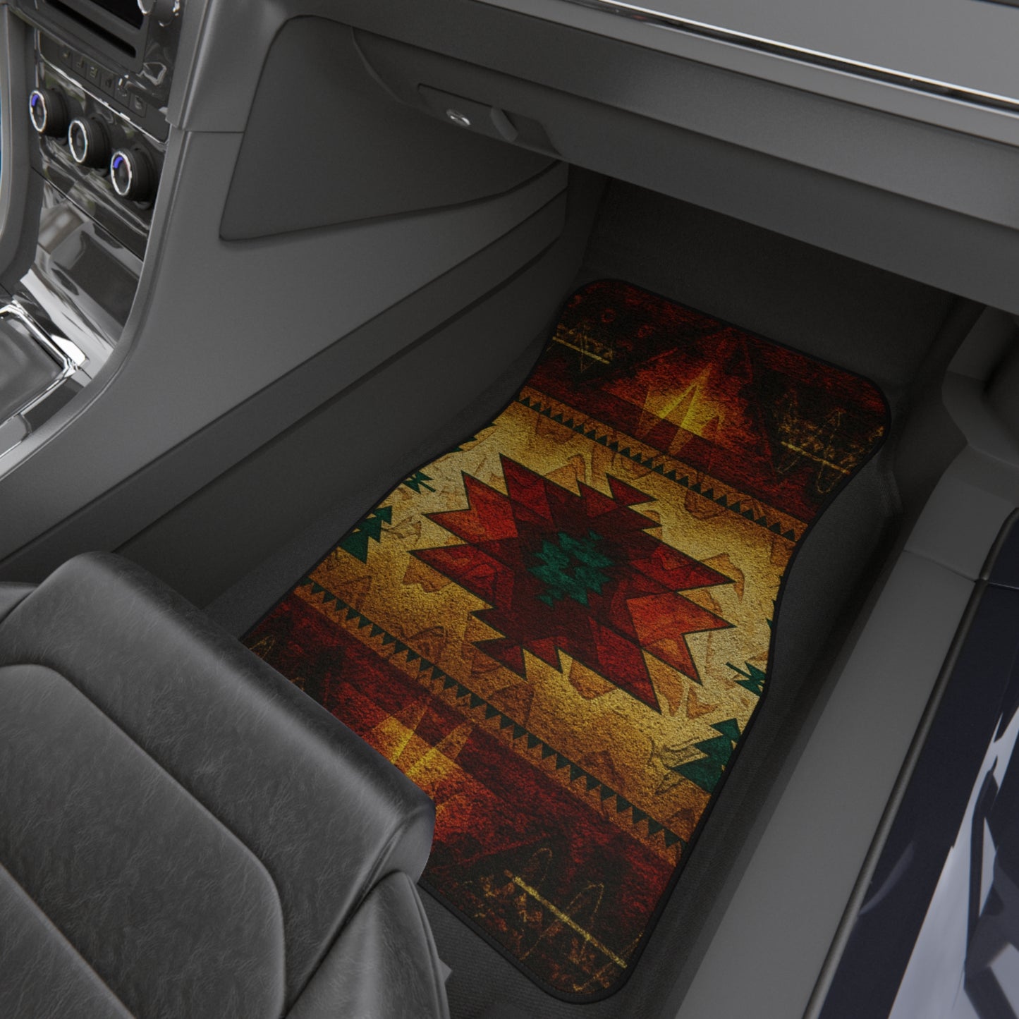 My Car Stuff 'Fire Spirit' Native Custom Design Car Mats (4x Front & Rear)