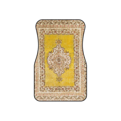 My Car Stuff 'Gold Oriental Rug' Custom Design Car Mats (4x Front & Rear)