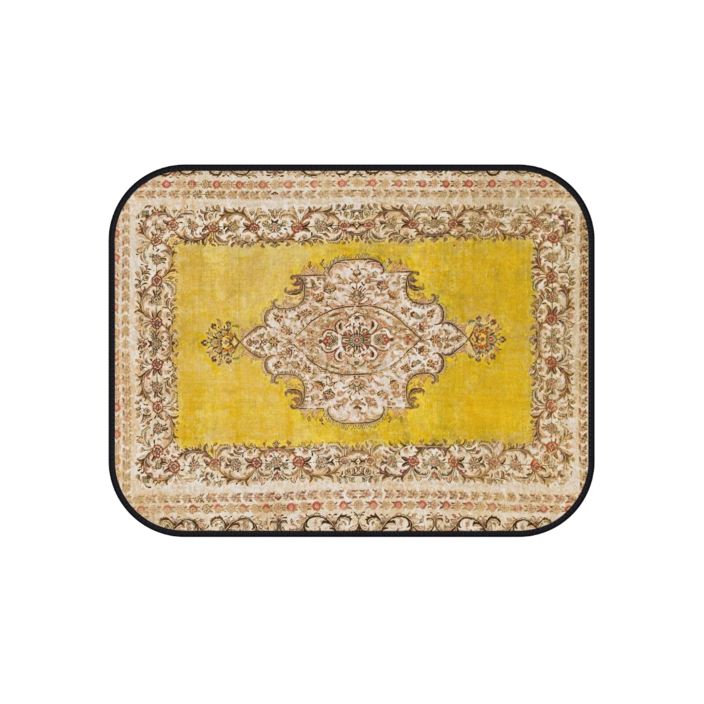 My Car Stuff 'Gold Oriental Rug' Custom Design Car Mats (4x Front & Rear)