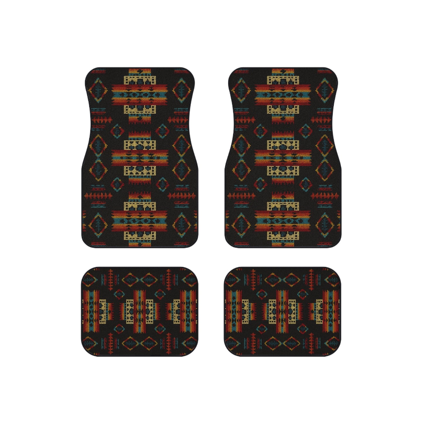 My Car Stuff 'Midnight Prism' Native Custom Design Car Mats (4x Front & Rear)