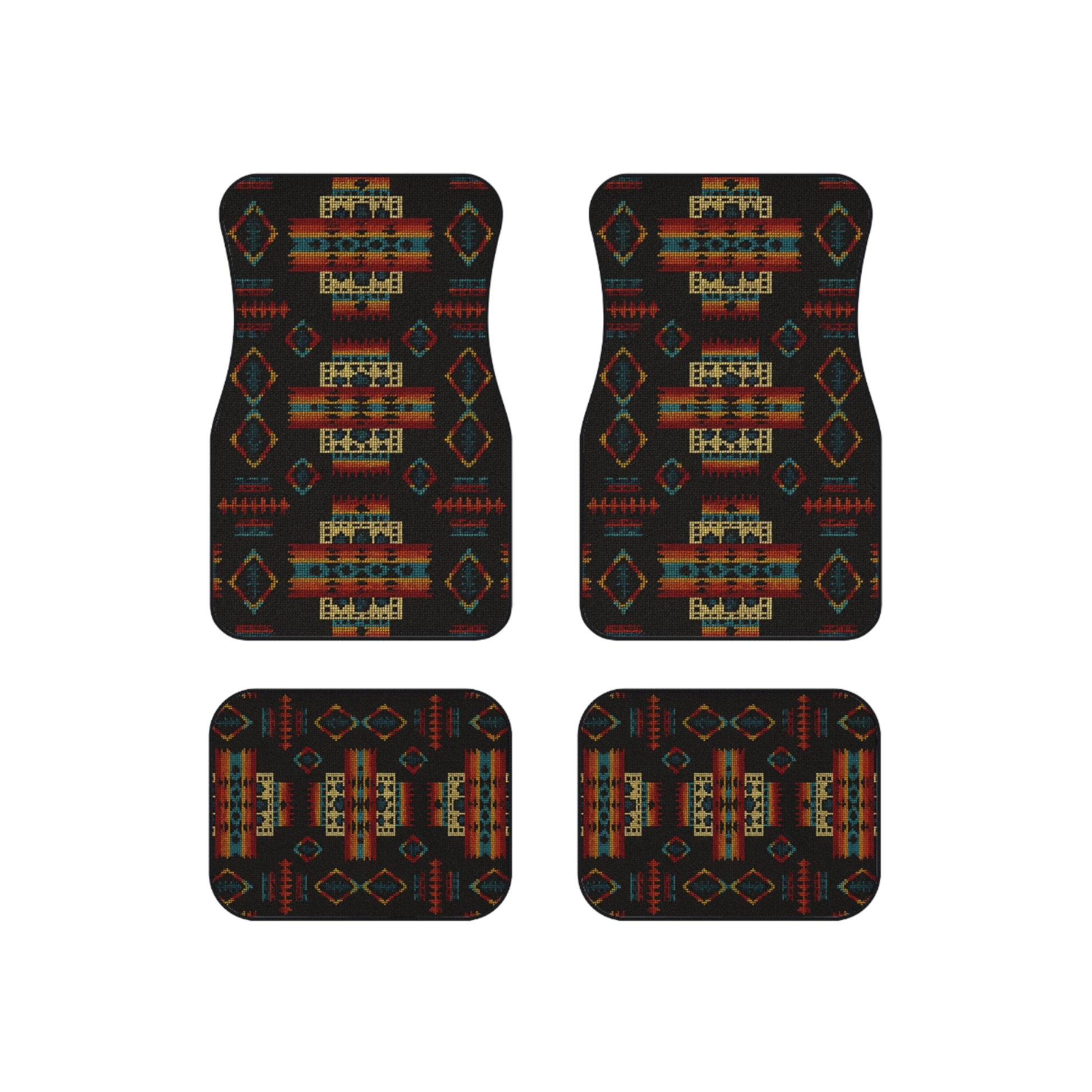 My Car Stuff 'Midnight Prism' Native Custom Design Car Mats (4x Front & Rear)