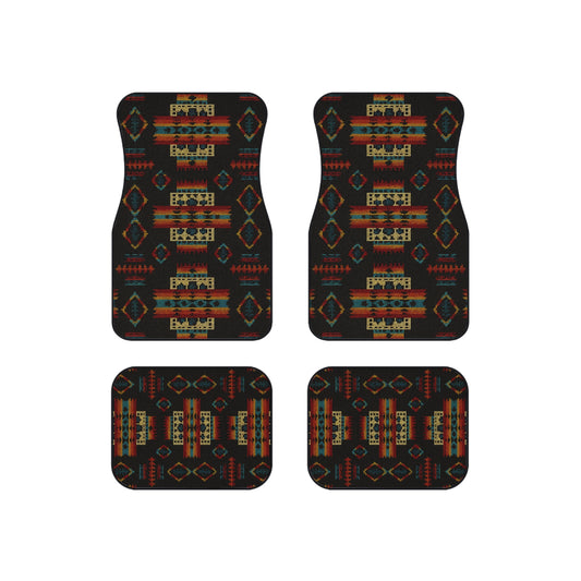 My Car Stuff 'Midnight Prism' Native Custom Design Car Mats (4x Front & Rear)
