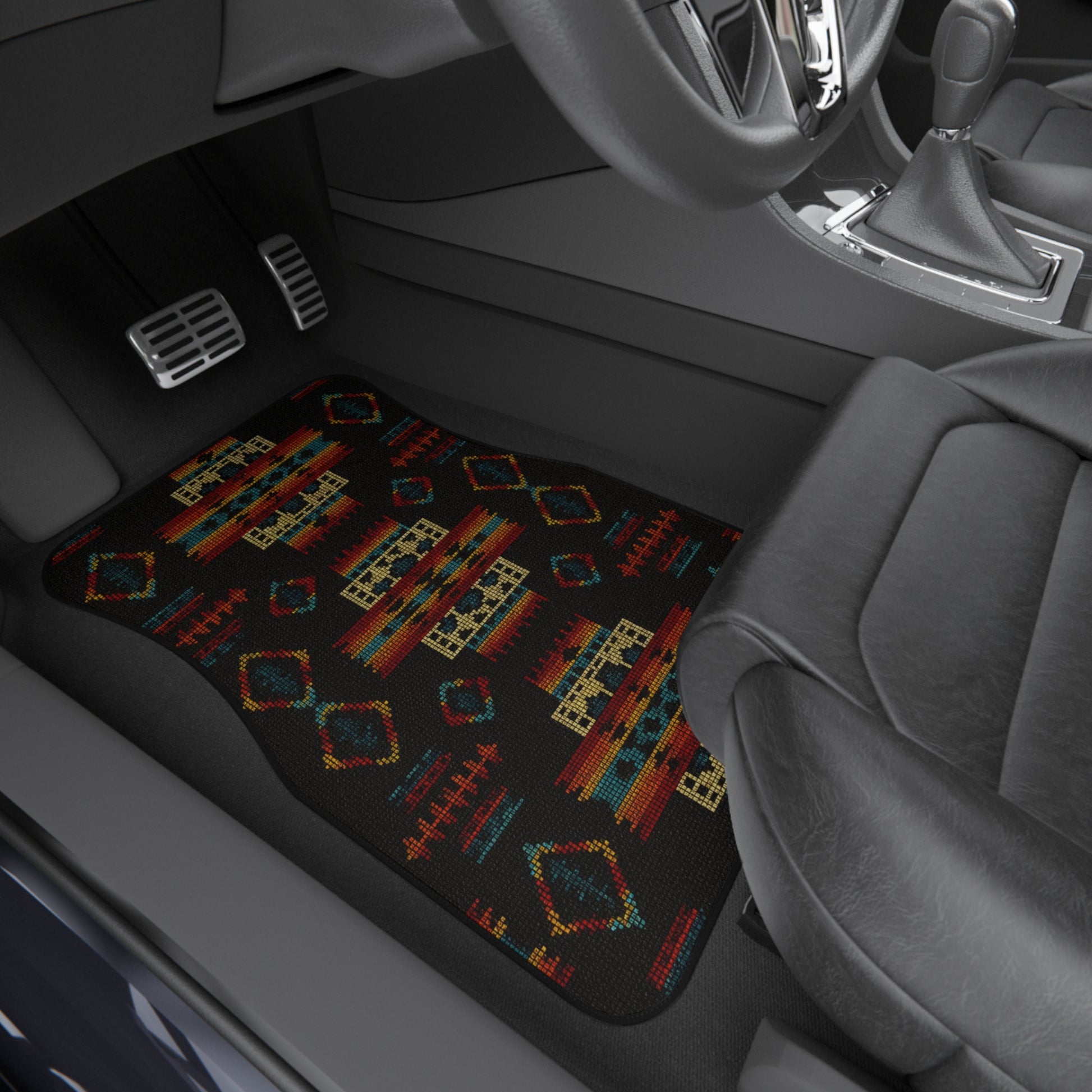 My Car Stuff 'Midnight Prism' Native Custom Design Car Mats (4x Front & Rear)