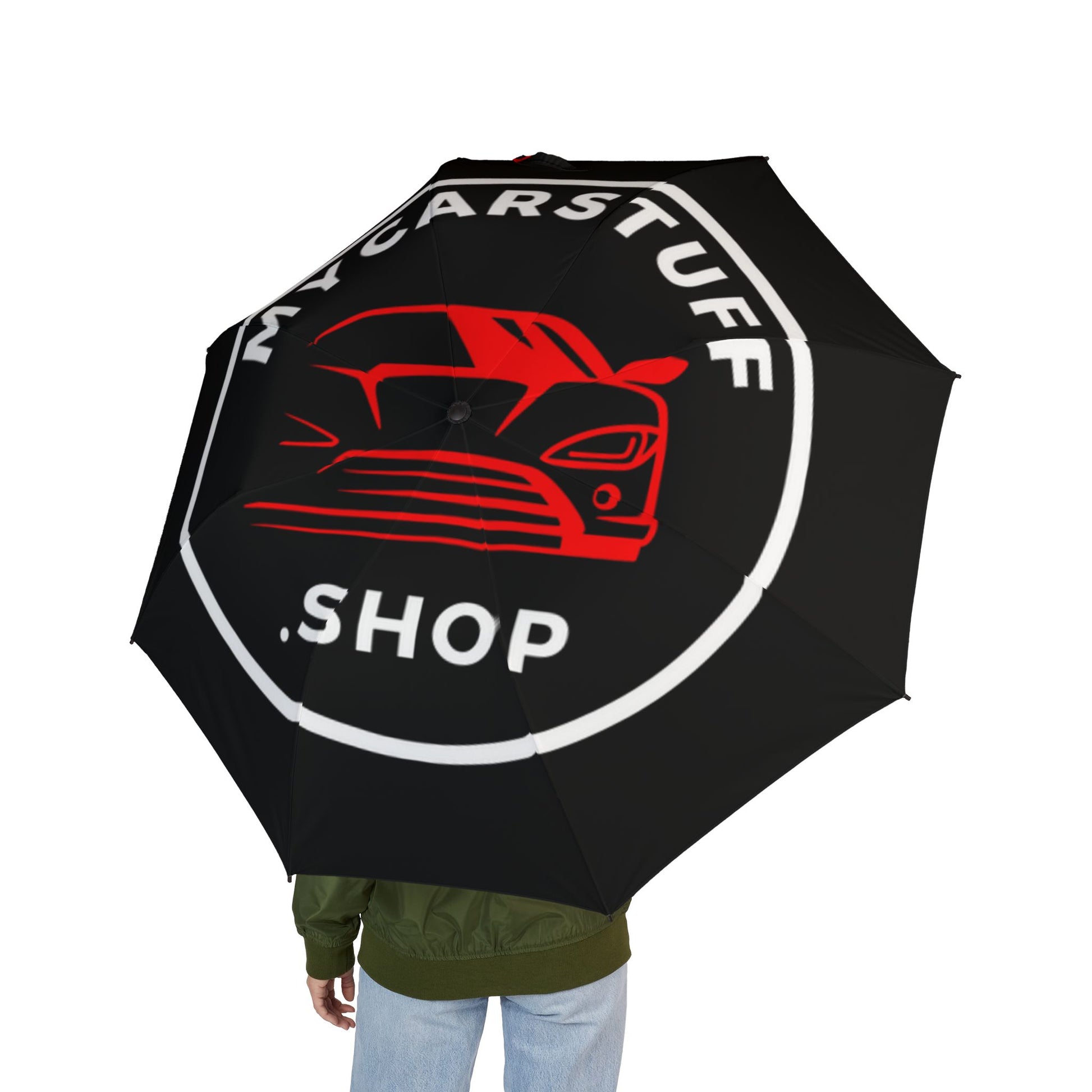 My Car Stuff Semi-Automatic Foldable Umbrella – Waterproof Wind-Resistant Travel Umbrella