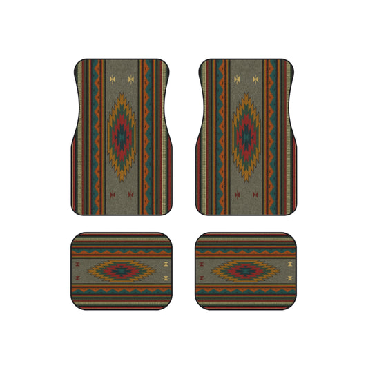 My Car Stuff 'Spirit Diamond' Native Custom Design Car Mats (4x Front & Rear)