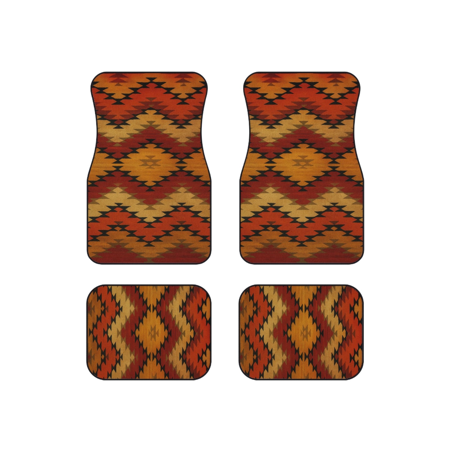 My Car Stuff 'Sunset Trails' Native Custom Design Car Mats (4x Front & Rear)