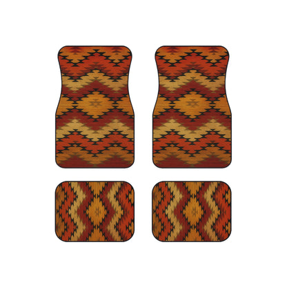 My Car Stuff 'Sunset Trails' Native Custom Design Car Mats (4x Front & Rear)