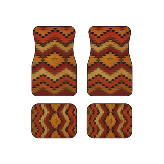 My Car Stuff 'Sunset Trails' Native Custom Design Car Mats (4x Front & Rear)