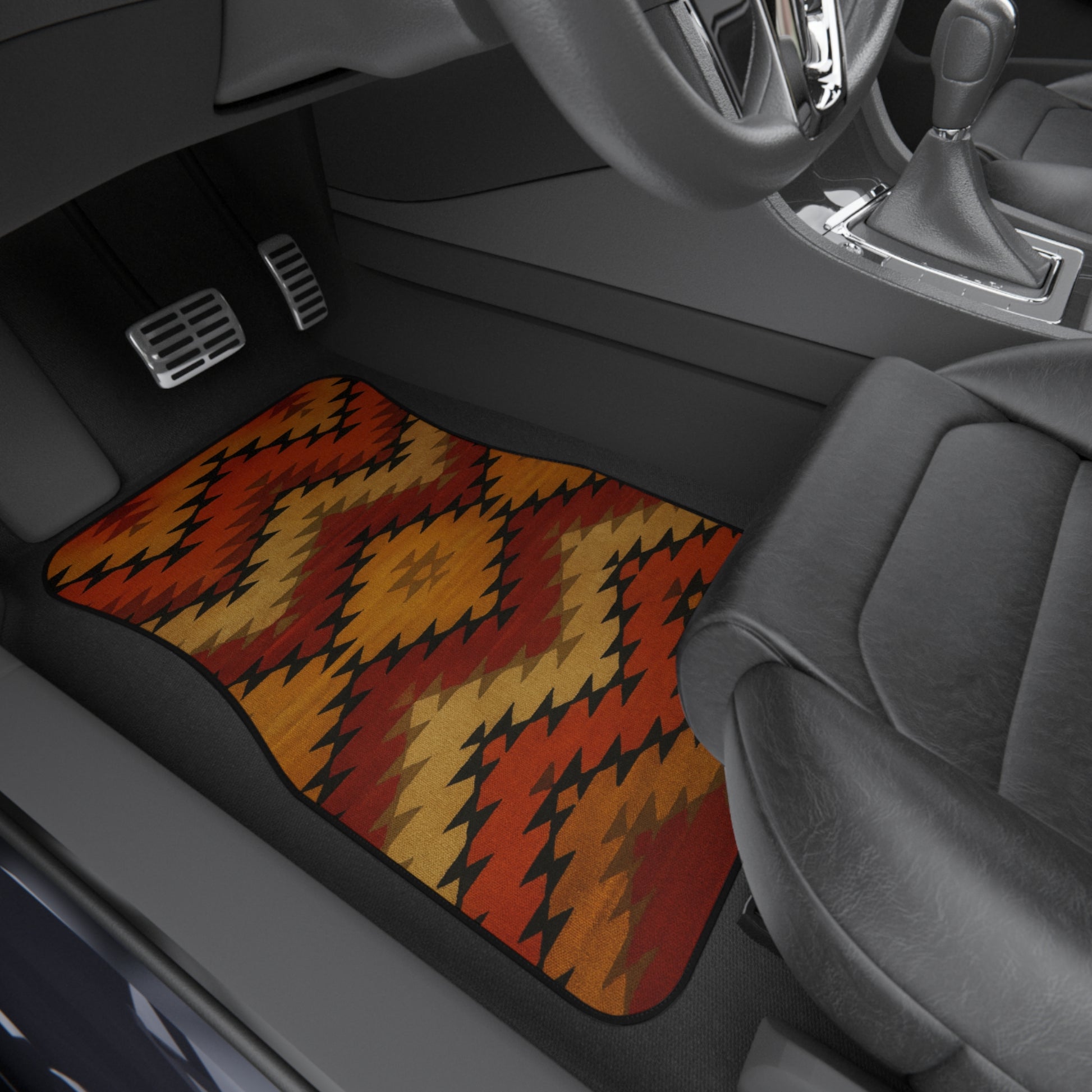 My Car Stuff 'Sunset Trails' Native Custom Design Car Mats (4x Front & Rear)
