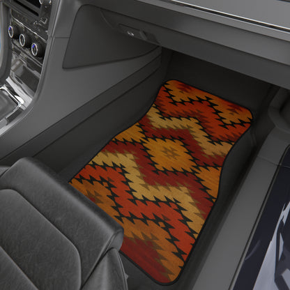 My Car Stuff 'Sunset Trails' Native Custom Design Car Mats (4x Front & Rear)