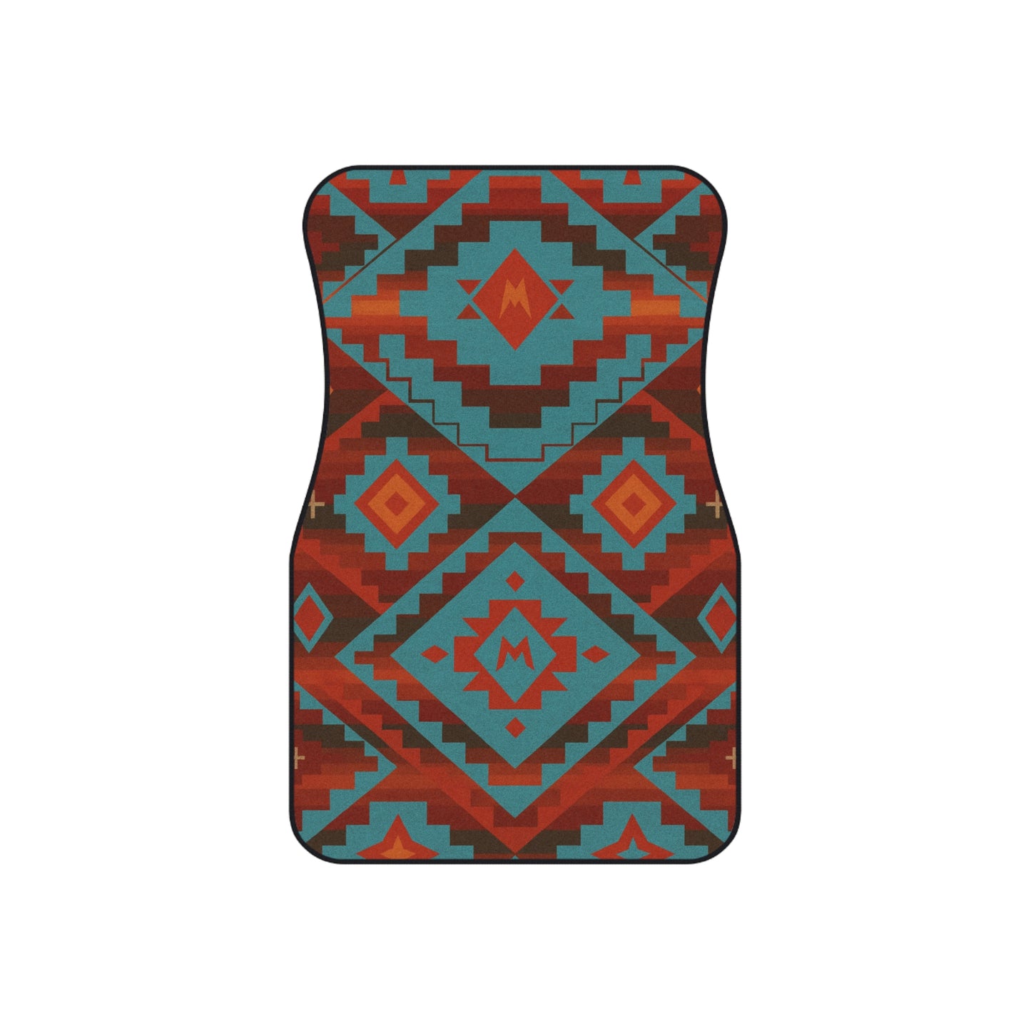 My Car Stuff 'Turquoise Canyon' Native Custom Design Car Mats (4x Front & Rear)