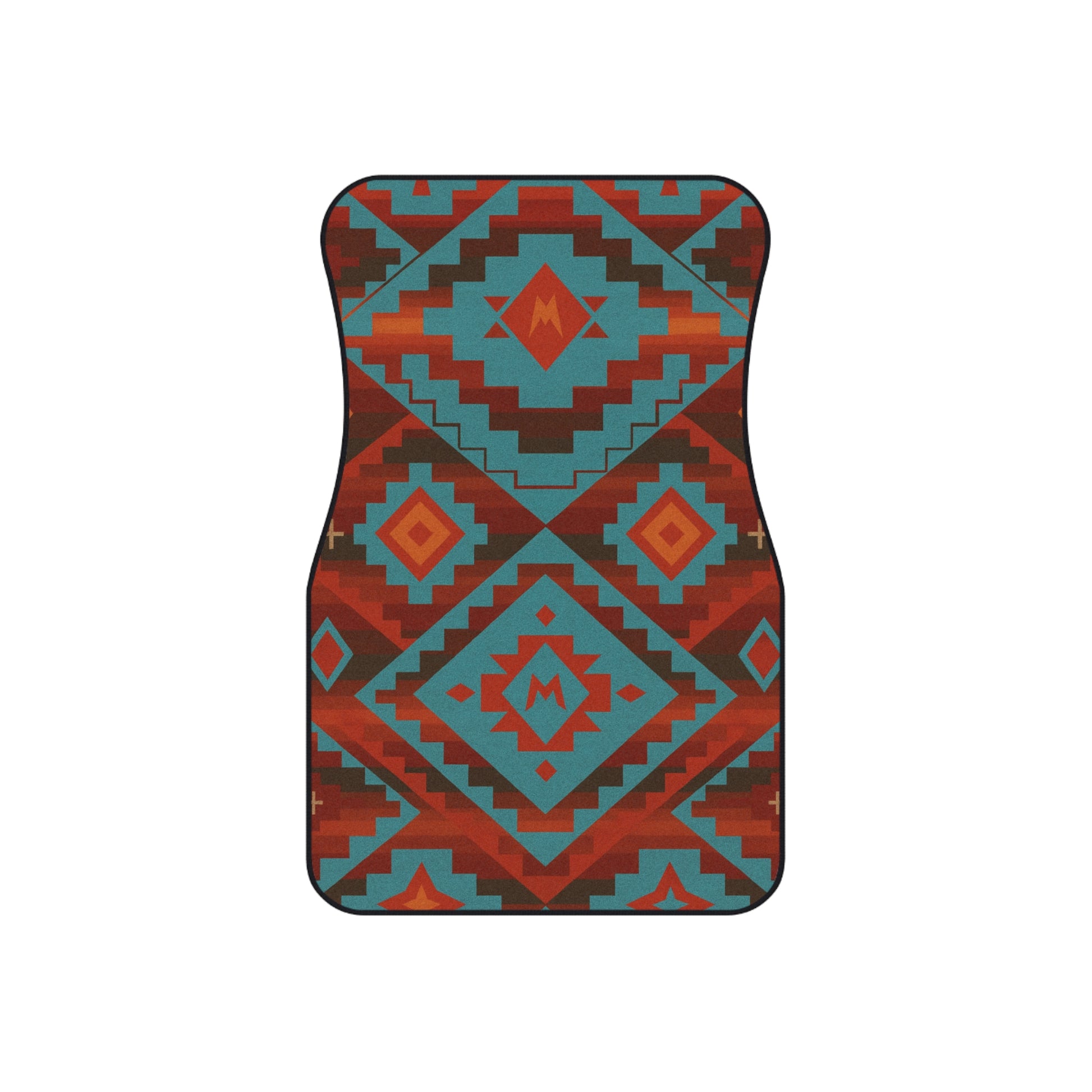 My Car Stuff 'Turquoise Canyon' Native Custom Design Car Mats (4x Front & Rear)