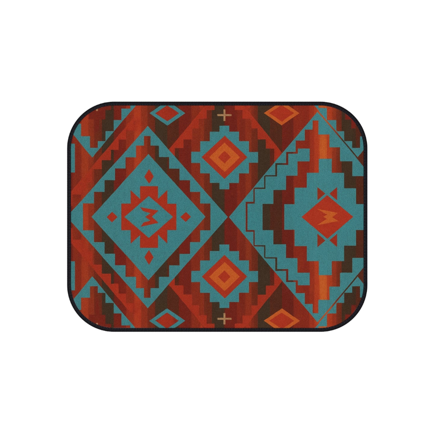 My Car Stuff 'Turquoise Canyon' Native Custom Design Car Mats (4x Front & Rear)