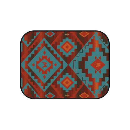 My Car Stuff 'Turquoise Canyon' Native Custom Design Car Mats (4x Front & Rear)