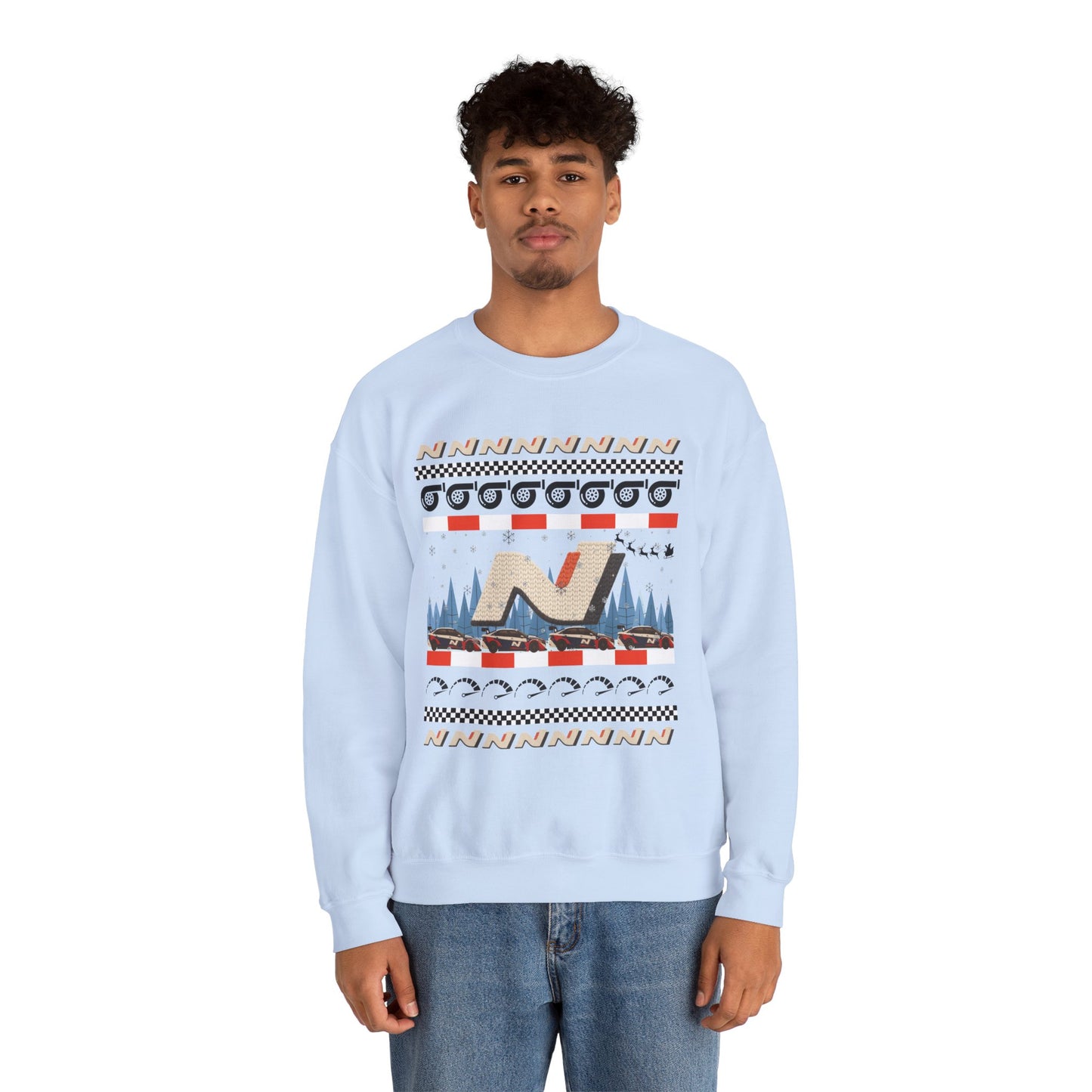 N Holiday Crewneck Sweatshirt – Unisex Heavy Blend™ Christmas Sweater