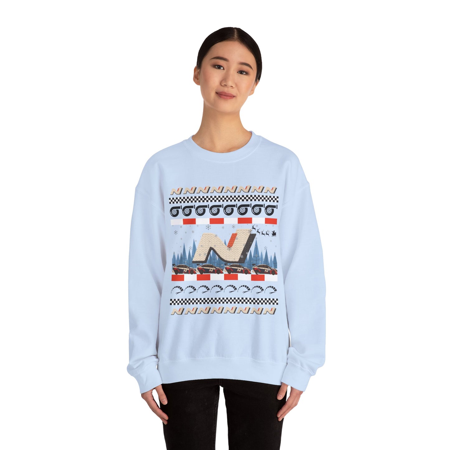 N Holiday Crewneck Sweatshirt – Unisex Heavy Blend™ Christmas Sweater