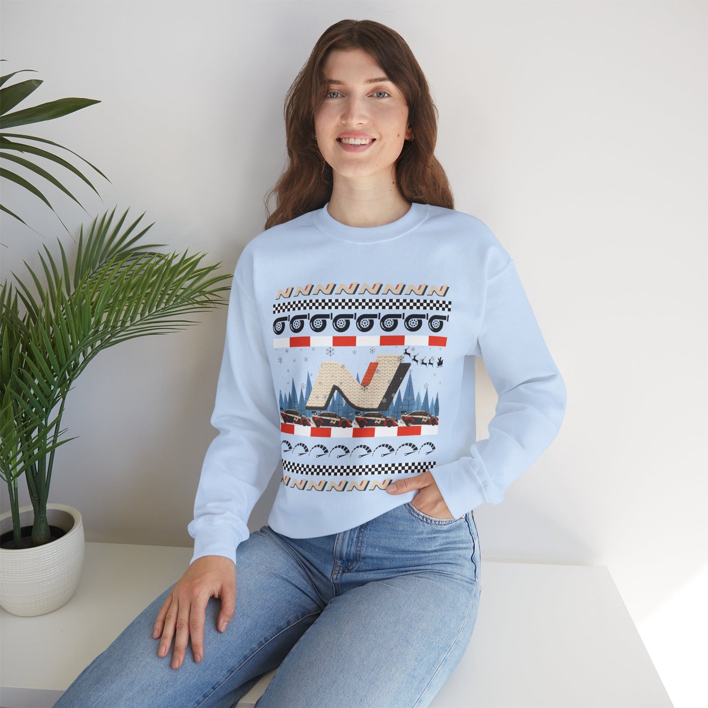 N Holiday Crewneck Sweatshirt – Unisex Heavy Blend™ Christmas Sweater