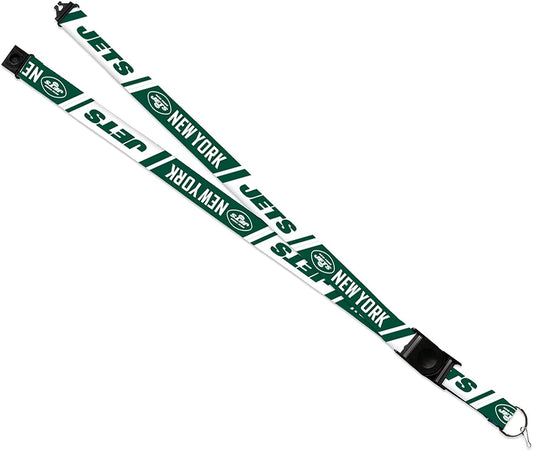 New York Jets Lanyard Keychain Double Sided Breakaway Safety Design Adult 18 Inch