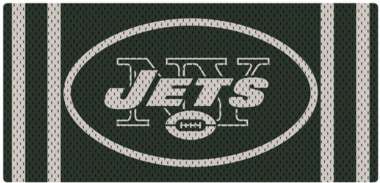New York Jets Premium Laser Cut Tag Acrylic Inlaid License Plate, Team Jersey Design, 6x12 Inch