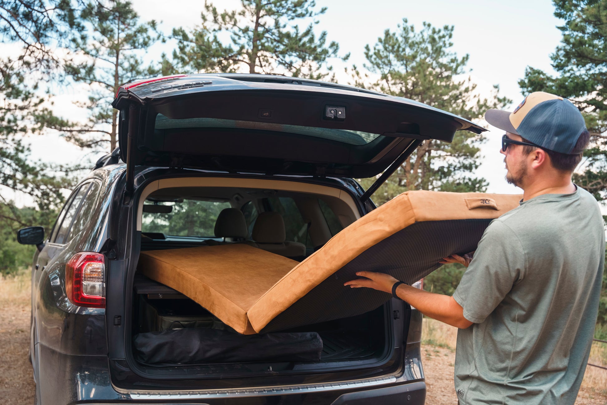 Nokhu PACK Mat – 4" Hybrid Foam Car Camping Mattress | Washable Cover | Fits PACK Rack & Vehicle Sleep Setups