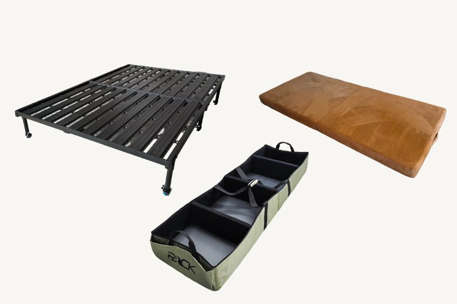 Nokhu PACK Rack SUV Bundle – Complete SUV Camping & Storage System | Rack + PACK Mat + PACK Bin