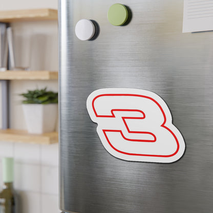 Number 3 Racing Die-Cut Magnet | Custom Vinyl Magnet for Cars & More