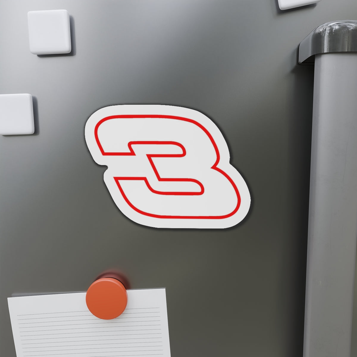 Number 3 Racing Die-Cut Magnet | Custom Vinyl Magnet for Cars & More