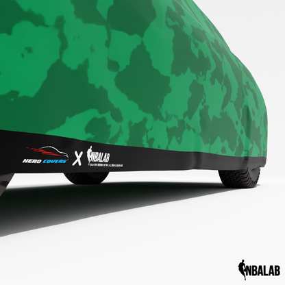 Officially Licensed Boston Celtics Camouflage Car Covers – Indoor & Outdoor | NBA Protection | HeroCovers