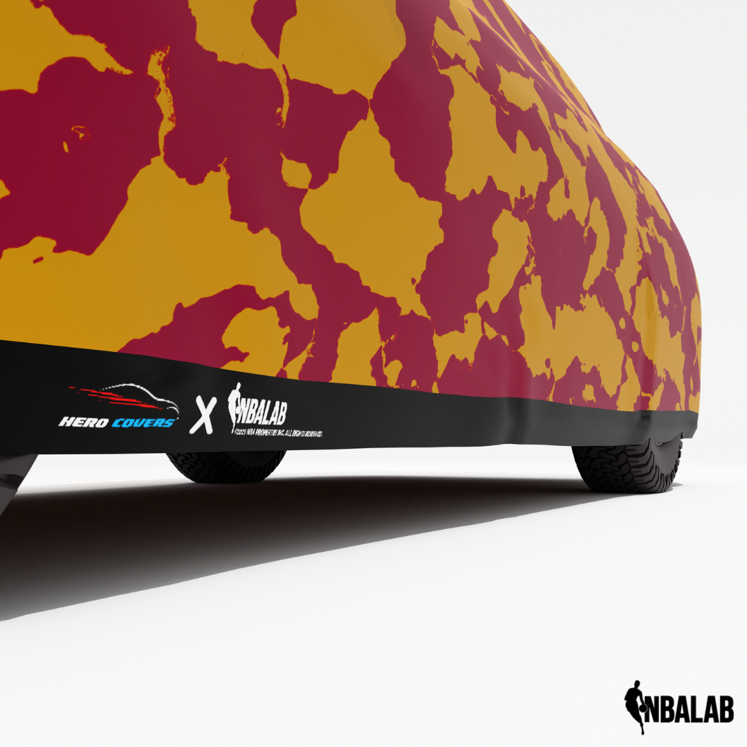 Officially Licensed Cleveland Comouflage Car Covers – Indoor & Outdoor | NBA Protection | HeroCovers