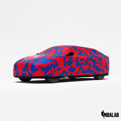 Officially Licensed Detroit Pistons Comouflage Car Covers – Indoor & Outdoor | NBA Protection | HeroCovers
