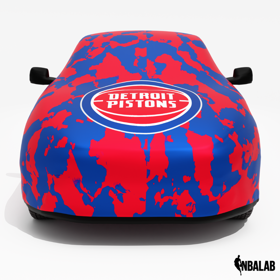 Officially Licensed Detroit Pistons Comouflage Car Covers – Indoor & Outdoor | NBA Protection | HeroCovers