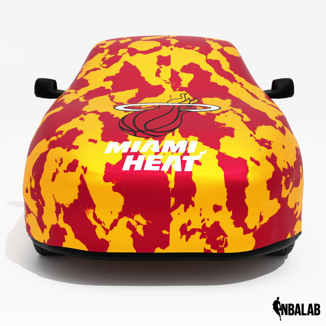 Officially Licensed Miami Heat Comouflage Car Covers – Indoor & Outdoor | NBA Protection | HeroCovers