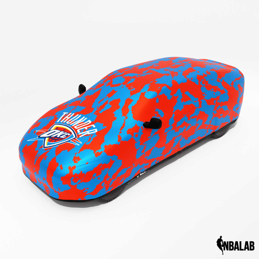 Officially Licensed Oklahoma City Comouflage Car Covers – Indoor & Outdoor | NBA Protection | HeroCovers