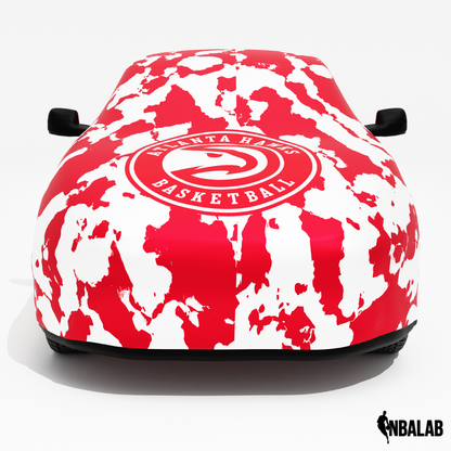Officially Licensed Atlanta Hawks Camouflage Car Covers – Indoor & Outdoor | NBA Protection | HeroCovers