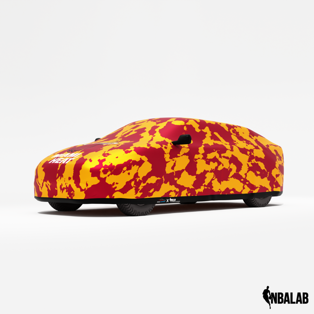 Officially Licensed Miami Heat Comouflage Car Covers – Indoor & Outdoor | NBA Protection | HeroCovers