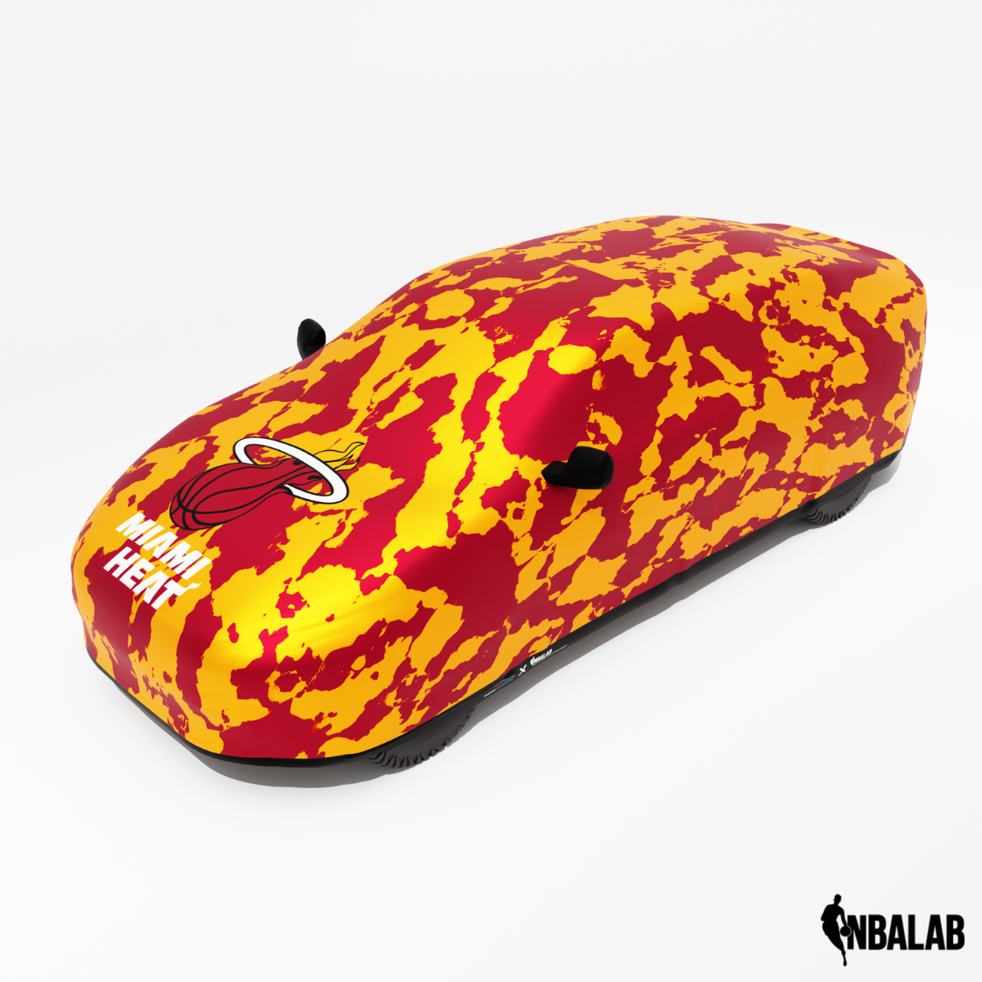 Officially Licensed Miami Heat Comouflage Car Covers – Indoor & Outdoor | NBA Protection | HeroCovers