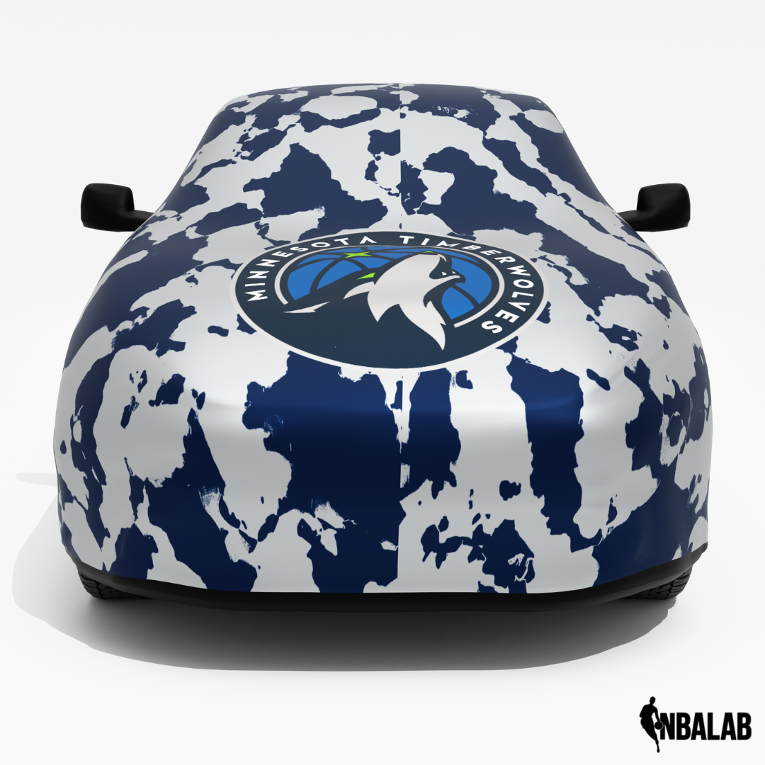 Officially Licensed Minnesota Timberwolves Comouflage Car Covers – Indoor & Outdoor | NBA Protection | HeroCovers