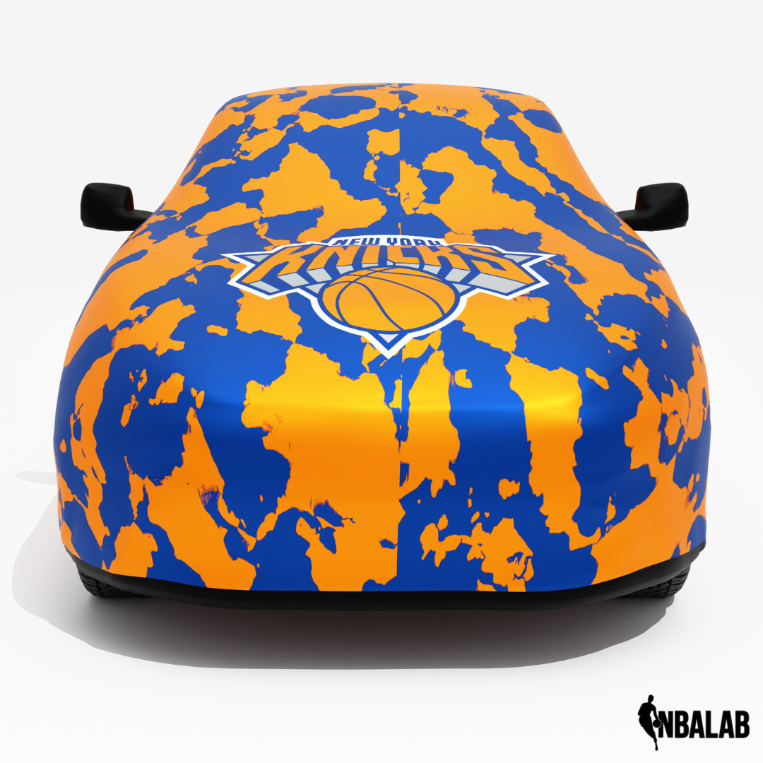 Officially Licensed New York Knicks Camouflage Car Covers – Indoor & Outdoor | NBA Protection | HeroCovers